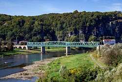 Eisenbahnbrücke in Děčín